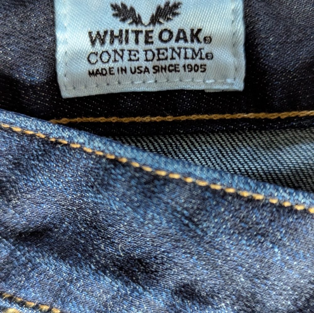 Lucky Collectable Handcrafted USA Jeans 6/28 Lolita Boot White Oak® Cone Denim® - Picture 6 of 16